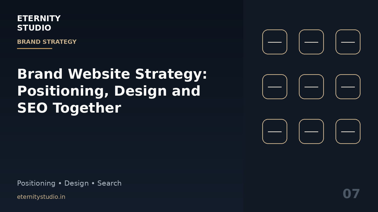 Brand Website Strategy: How Positioning, Design and SEO Should Work Together